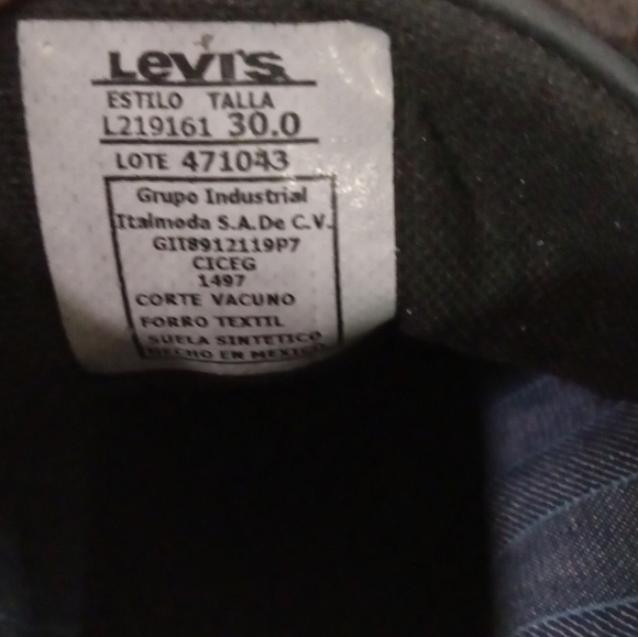 Levis Men's Boots L219161 Grupe Industrial Leather & Suede Size 30.0/ USA 12 - Picture 2 of 10